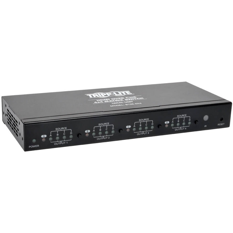 Tripp Lite HDMI over Cat5 Cat6 4x4 Matrix Video Extender Switch HDMI RJ45 F/F TAA - 1920 x 1080 - Full HD - 1080i - Twisted Pair - 4 x 4 - Display, TV, Projector - TAA Compliant - B126-4X4 - eCommerce Business Prime