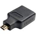 Tripp Lite HDMI to Micro HDMI Adapter Converter, 1080p (F/M) - 1 x HDMI (Micro Type D) Digital Audio/Video Male - 1 x HDMI Digital Audio/Video Female - 1920 x 1080 Supported - Gold Connector - Black - P142-000-MICRO - eCommerce Business Prime