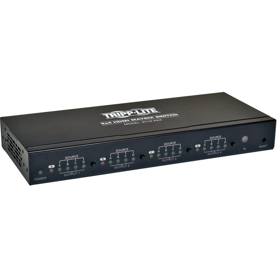 Tripp Lite 4x4 HDMI Matrix Switch Video/Audio 1920x1200 @ 60Hz/1080p TAA - 1920x1080 at 60Hz / 1080p - B119-4X4 - eCommerce Business Prime