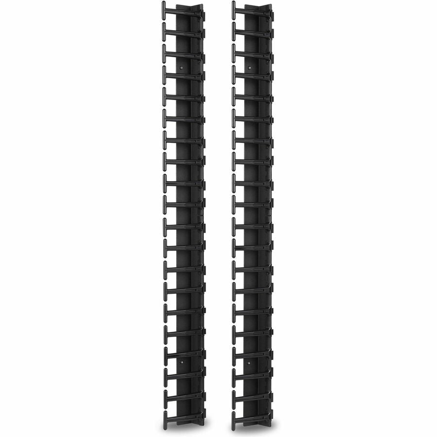 APC by Schneider Electric Vertical Cable Manager for NetShelter SX 600mm Wide 42U (Qty 2) - Cable Manager - Black - 2 Pack - 42U Rack Height - AR7721 - eCommerce Business Prime