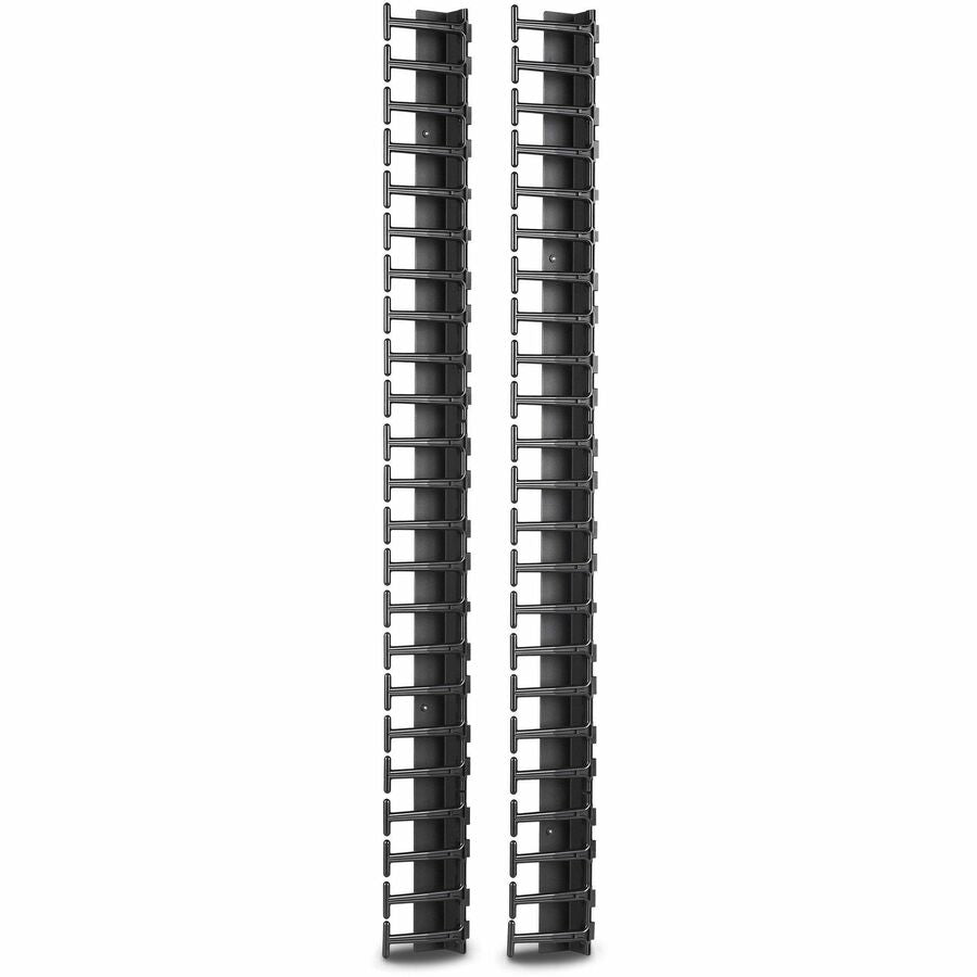 APC by Schneider Electric Vertical Cable Manager for NetShelter SX 600mm Wide 48U (Qty 2) - Cable Manager - Black - 2 Pack - 48U Rack Height - AR7723 - eCommerce Business Prime