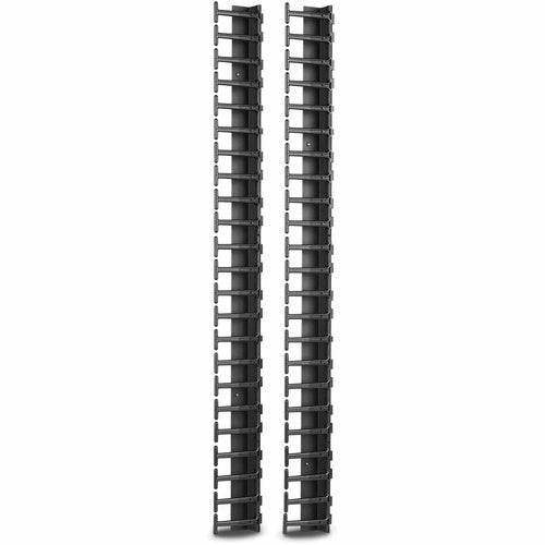 APC by Schneider Electric Vertical Cable Manager for NetShelter SX 600mm Wide 48U (Qty 2) - Cable Manager - Black - 2 Pack - 48U Rack Height - AR7723 - eCommerce Business Prime