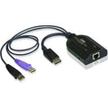ATEN USB/RJ-45 KVM Cable-TAA Compliant - RJ-45/USB KVM Cable for Card Reader, KVM Switch, Keyboard/Mouse, Video Device - First End: 2 x Type A Male USB, First End: 1 x DisplayPort Male Digital Audio/V...  - KA7169 - eCommerce Business Prime