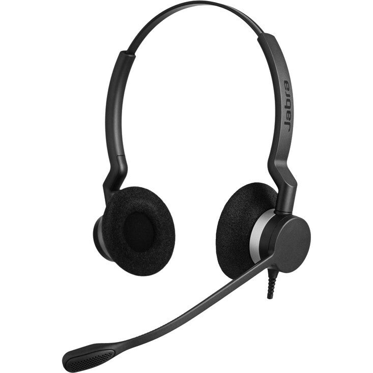 Jabra BIZ 2300 QD Headset - Stereo - Quick Disconnect - Wired - Over-the-head - Binaural - Supra-aural - Noise Cancelling Microphone - 2309-820-105 - eCommerce Business Prime