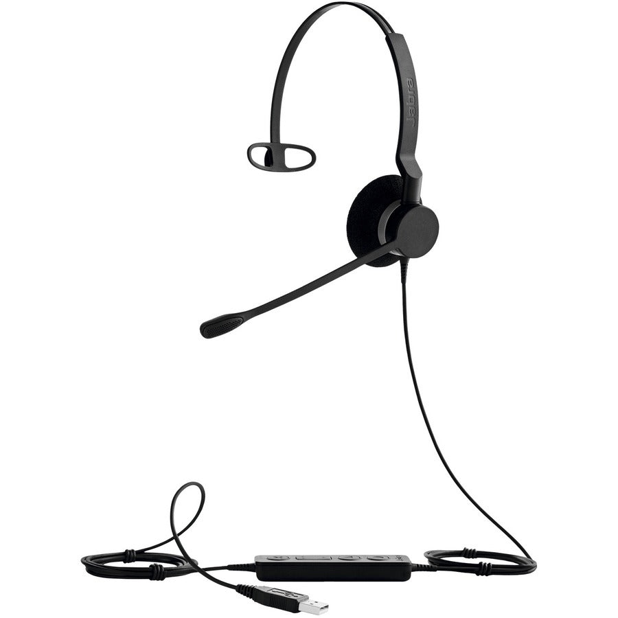 Jabra BIZ 2300 USB MS Wired Mono Headset - Mono - USB - Wired - Over-the-head - Monaural - Supra-aural - Noise Cancelling Microphone - 2393-823-109 - eCommerce Business Prime