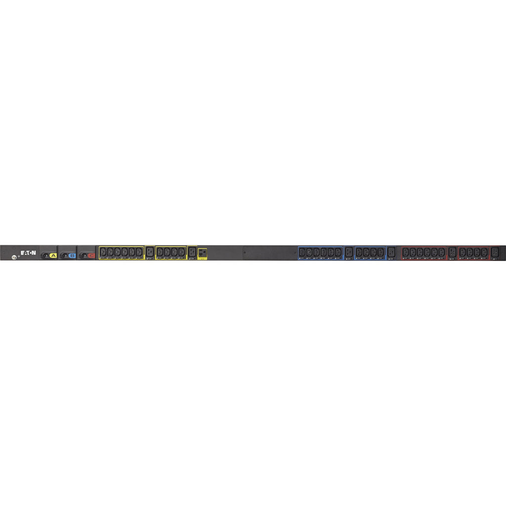 Eaton Basic rack PDU, 0U, L21-30P input, 8.64 kW max, 120/208V, 24A, 10 ft cord, Three-phase, Outlets: (1) 5-20R, (30) C13 Outlet grip, (6) C19 Outlet grip - ePDU G3 Basic 38U-A; 8.64 KW; IN: L21-30P ...  - EBA310-10 - eCommerce Business Prime