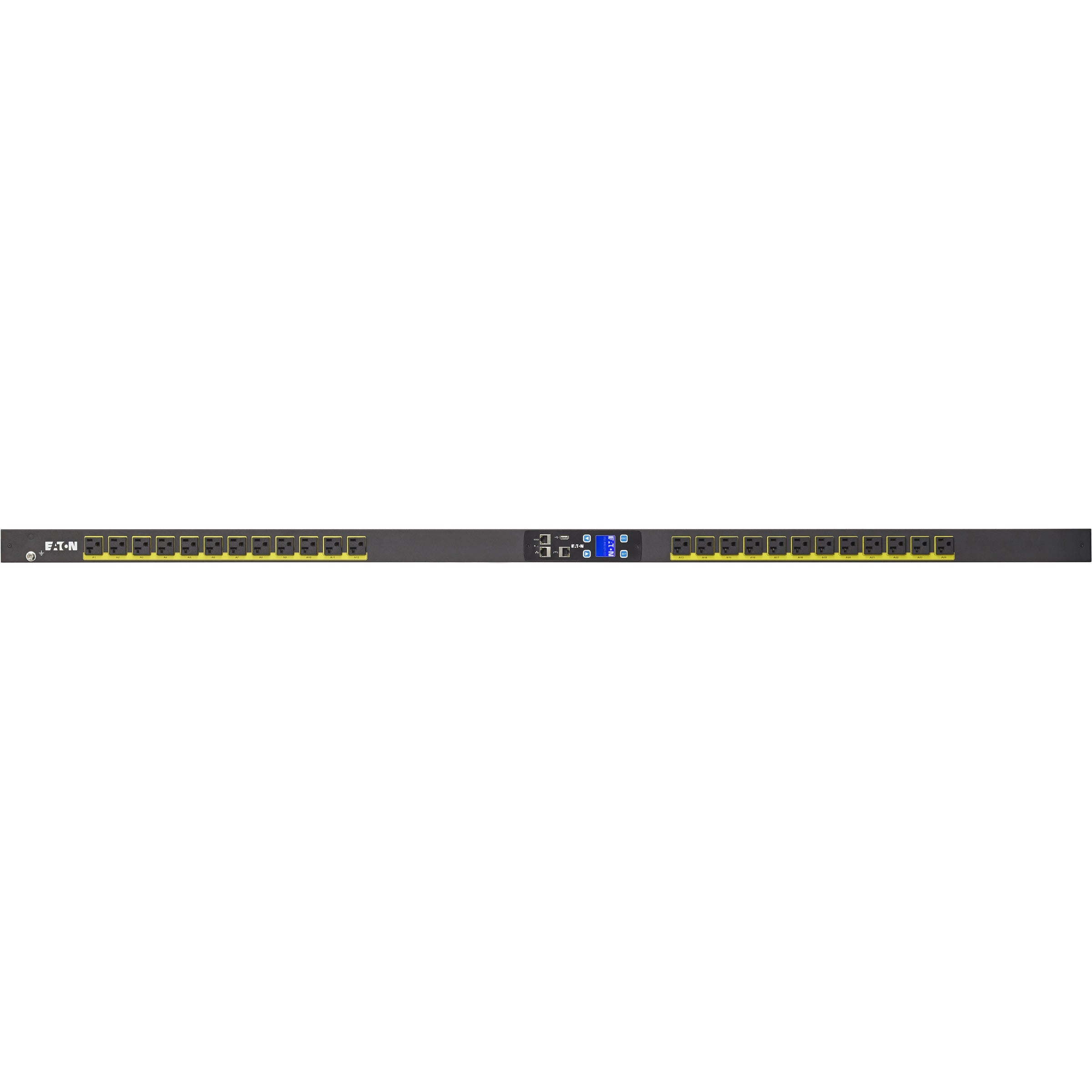Eaton Metered Input Rack PDU 1.92 kW max 120V 16A 0U Vert. Single-Phase PDU - NEMA L5-20P - 24 x NEMA 5-20R - 120 V AC - 1920 W - Network (RJ-45) - 38U - Rack-mountable - EMI101-10 - eCommerce Business Prime