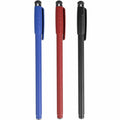 Targus Antimicrobial Stylus & Pen (3 Pack) - 3 Pack - Rubber - Black, Red, Blue - AMM0601TBUS - eCommerce Business Prime