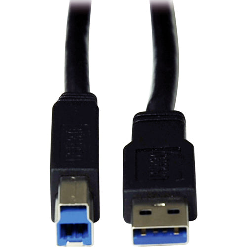 Tripp Lite 25ft USB 3.0 SuperSpeed Active Repeater Cable A Male/B Male 25' - USB for Printer - 25 ft - 1 x Type A Male USB - 1 x Type B Male USB - Black - U328-025 - eCommerce Business Prime