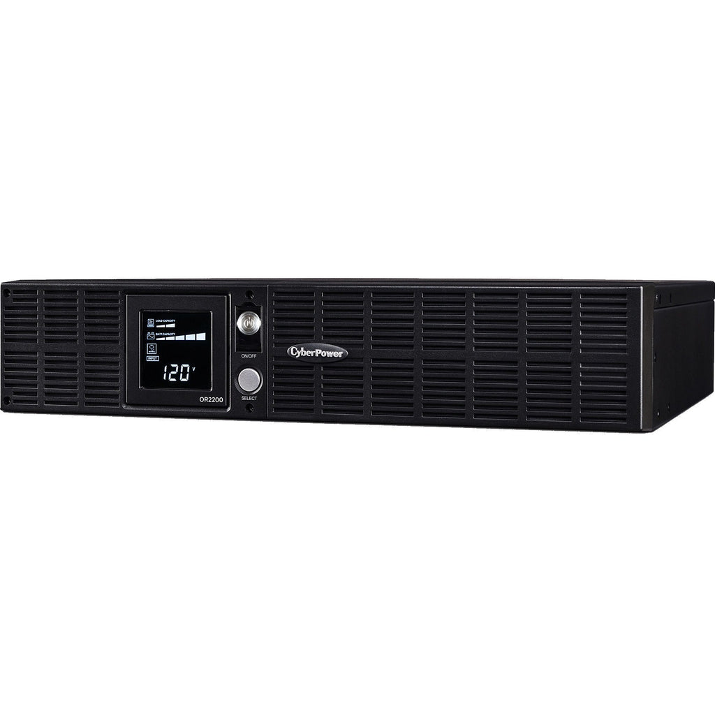 CyberPower OR2200LCDRT2U Smart App LCD UPS Systems - 2000VA/1320W, 120 VAC, NEMA 5-20P, 2U, Rack / Tower, 8 Outlets, LCD, PowerPanel&reg; Business, $300000 CEG, 3YR Warranty - OR2200LCDRT2U - eCommerce Business Prime