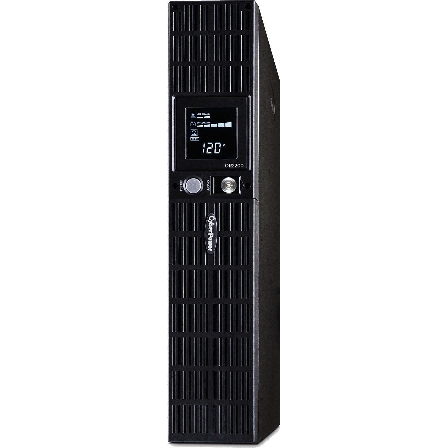 CyberPower OR2200LCDRT2U Smart App LCD UPS Systems - 2000VA/1320W, 120 VAC, NEMA 5-20P, 2U, Rack / Tower, 8 Outlets, LCD, PowerPanel&reg; Business, $300000 CEG, 3YR Warranty - OR2200LCDRT2U - eCommerce Business Prime