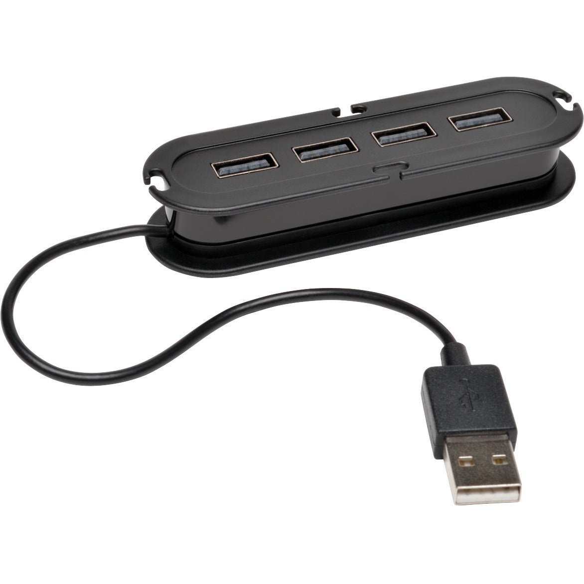 Tripp Lite 4-Port USB 2.0 Hi-Speed Ultra-Mini Hub w/ Cable Compact Mobile - USB - 4 USB Port(s) - 4 USB 2.0 Port(s) - U222-004 - eCommerce Business Prime