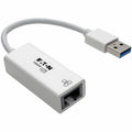 Tripp Lite USB 3.0 SuperSpeed to Gigabit Ethernet NIC Network Adapter RJ45 10/100/1000 White - USB 3.0 - 1 x Network (RJ-45) - Twisted Pair - U336-000-GBW - eCommerce Business Prime