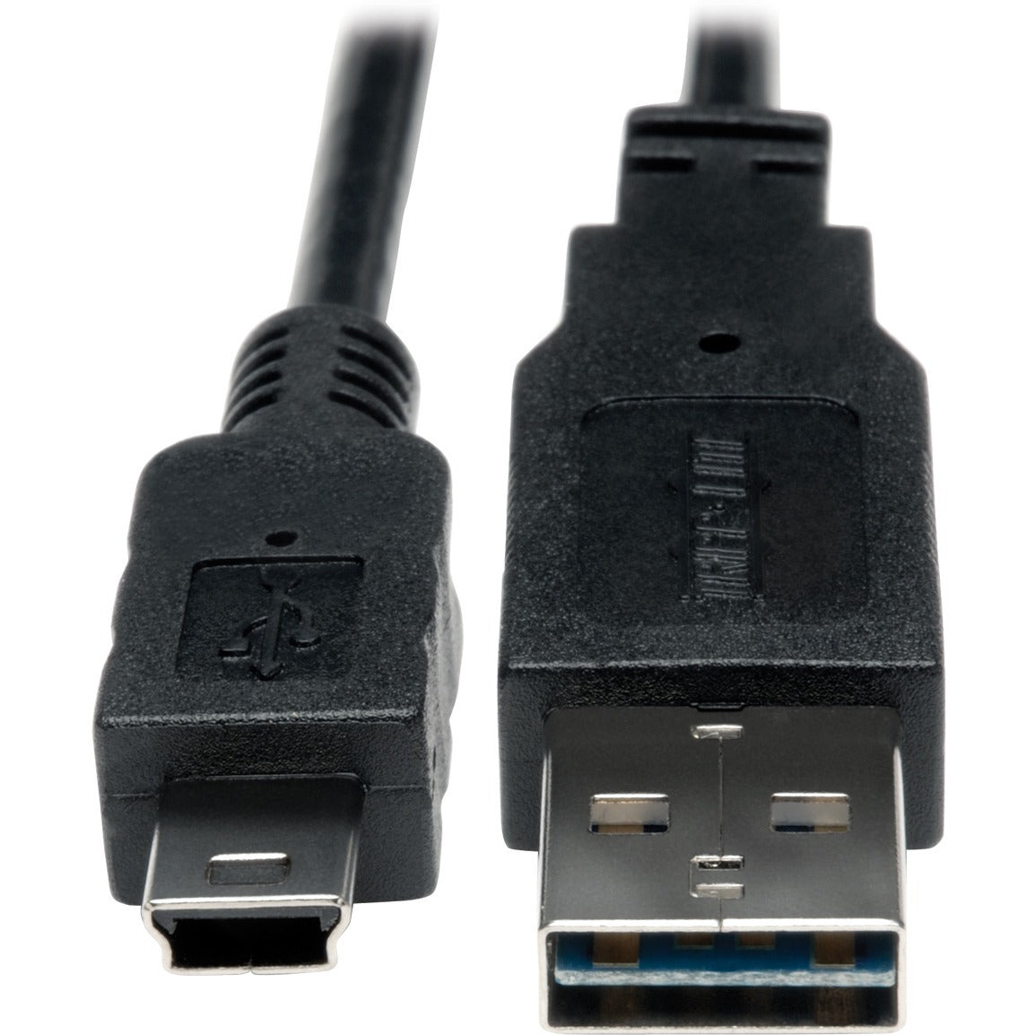 Tripp Lite 1ft USB 2.0 High Speed Converter Adapter Cable Reversible A to 5Pin Mini B M/M - (Reversible A to 5Pin Mini-B M/M) 1-ft. - UR030-001