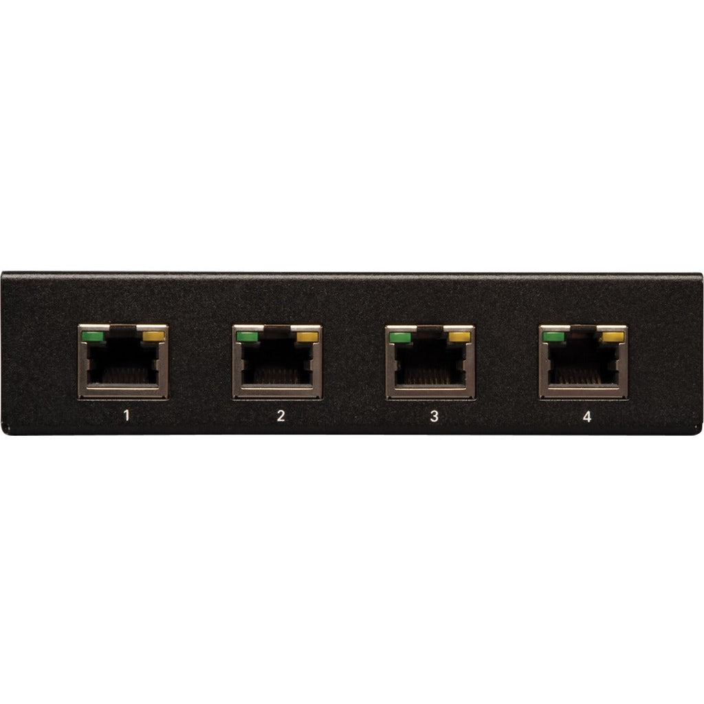 Tripp Lite 4-Port VGA + Audio over Cat5 Cat6 Video Extender Splitter Transmitter - 1 Input Device - 4 Output Device - 1000 ft Range - 4 x Network (RJ-45) - 1 x VGA In - 1 x VGA Out - 1920 x 1440 - Twi...  - B132-004A-2 - eCommerce Business Prime
