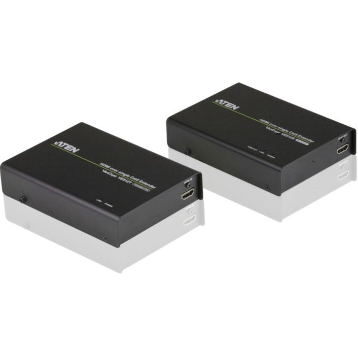 ATEN VE812R HDMI Over Single Cat 5 Receiver-TAA Compliant - 1 Output Device - 328.08 ft Range - 1 x Network (RJ-45) - 1 x HDMI Out - 4K - 4096 x 2160 - Category 5e - VE812R - eCommerce Business Prime