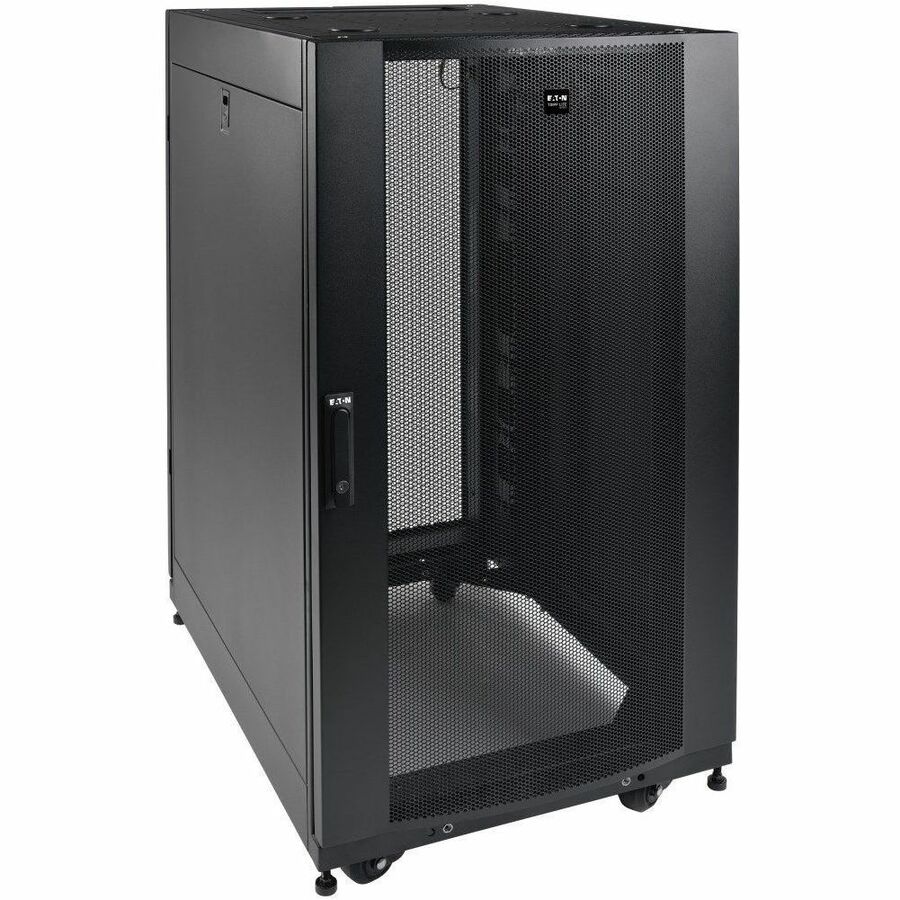 Tripp Lite 25U Rack Enclosure Server Networking Cabinet Shallow Depth - For A/V Equipment - 25U Rack Height27" Rack Depth - Floor Standing - Black - Steel - 3000 lb Maximum Weight Capacity - 3000 lb D - SR25UBSD3 - eCommerce Business Prime