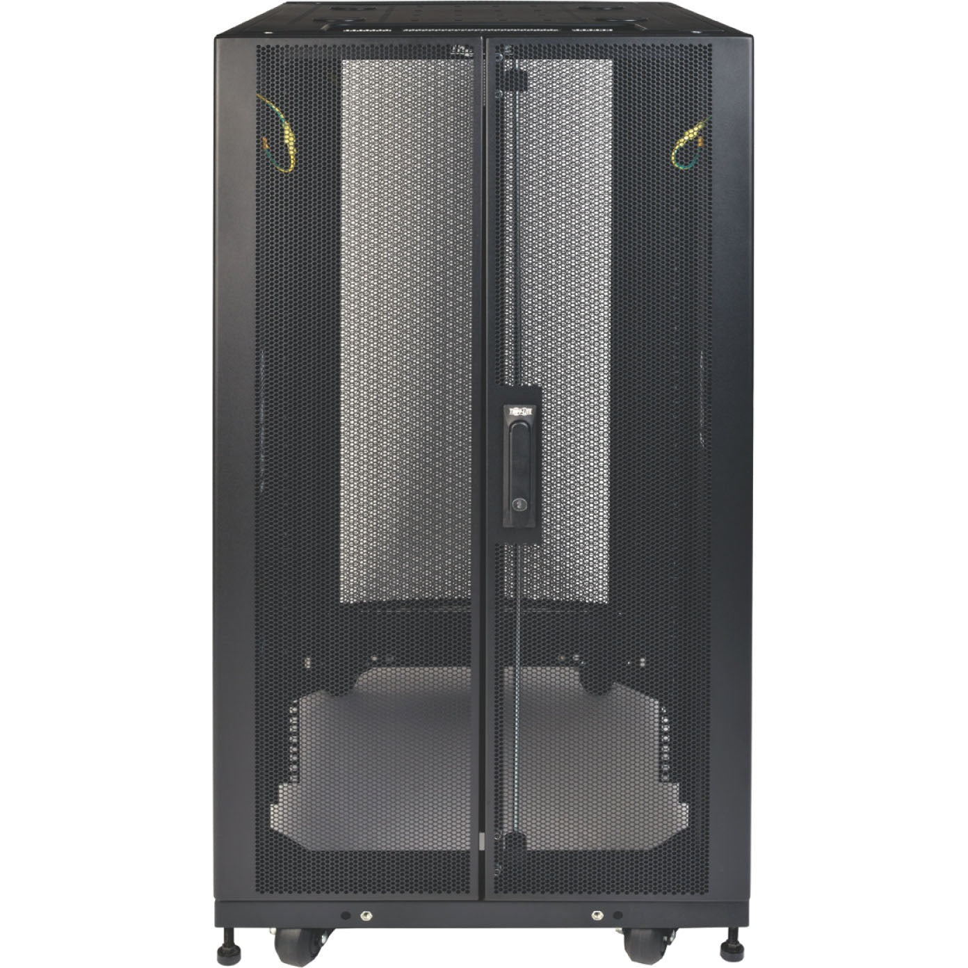 Tripp Lite 25U Rack Enclosure Server Networking Cabinet Shallow Depth - For A/V Equipment - 25U Rack Height27" Rack Depth - Floor Standing - Black - Steel - 3000 lb Maximum Weight Capacity - 3000 lb D - SR25UBSD3 - eCommerce Business Prime