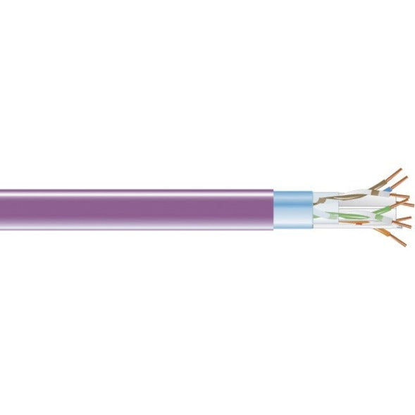 Black Box CAT6 400-MHz Solid Bulk Cable F/UTP CMR PVC PR 1000FT Spool - 1000 ft Category 6 Network Cable for Network Device - First End: Bare Wire - Second End: Bare Wire - 1 Gbit/s - Shielding - CMR  - EVNSL0609A-1000 - eCommerce Business Prime