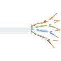 Black Box GigaTrue Cat.6 UTP Network Cable - 1000 ft Category 6 Network Cable for Patch Panel, Wallplate, Network Device - First End: Bare Wire - Second End: Bare Wire - 1 Gbit/s - CM - 24 AWG - White - EVNSL0650A-1000 - eCommerce Business Prime