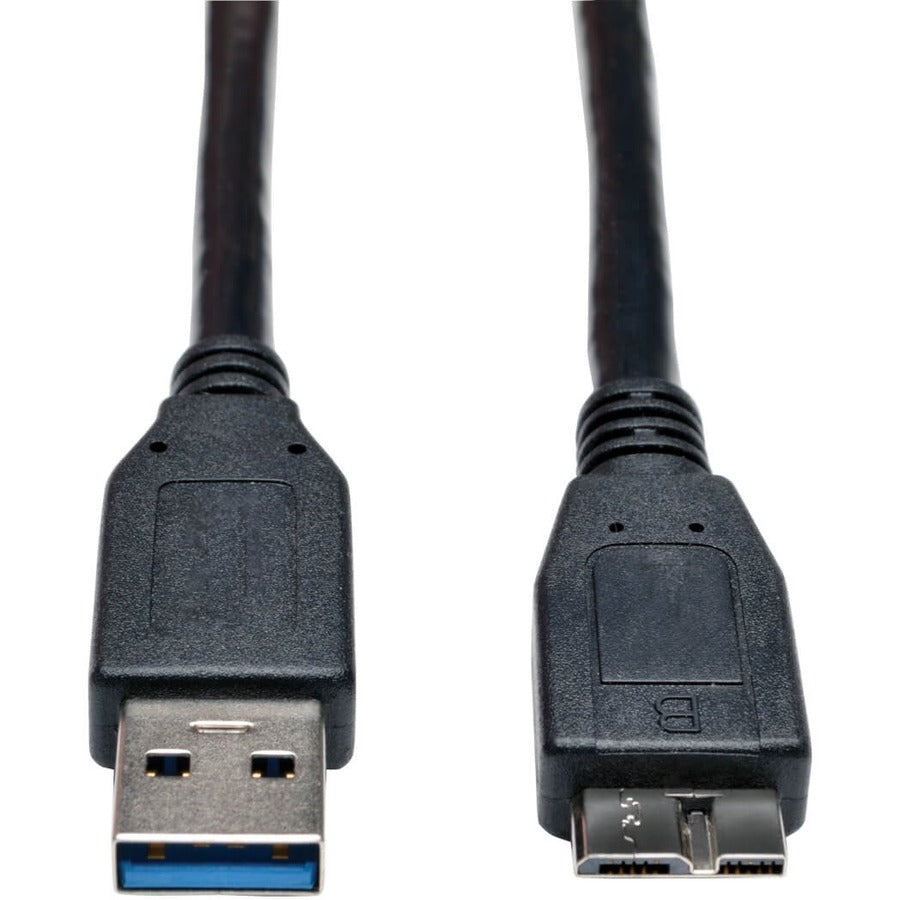 Tripp Lite 6ft USB 3.0 SuperSpeed Device Cable USB-A Male to USB Micro-B Male Black - USB - 6 ft - 1 x Type A Male USB - 1 x Type B Male Micro USB - Black - U326-006-BK - eCommerce Business Prime