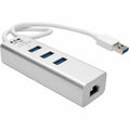 Tripp Lite USB 3.0 SuperSpeed to Gigabit Ethernet NIC Network Adapter w/ 3 Port USB Hub - USB 3.0 - 1 Port(s) - 1 x Network (RJ-45) - Twisted Pair - U336-U03-GB - eCommerce Business Prime