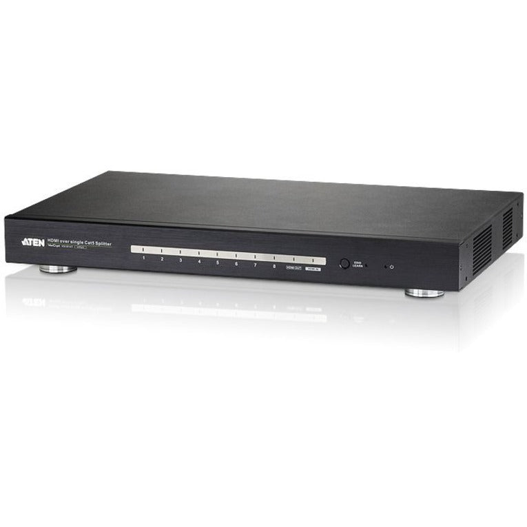 VanCryst 8-Port HDMI Over Single Cat 5 Splitter-TAA Compliant - 1 Input Device - 8 Output Device - 328.08 ft Range - 8 x Network (RJ-45) - 1 x HDMI In - 1 x HDMI Out - 4K - 4096 x 2160 - Rack-mountabl...  - VS1818T - eCommerce Business Prime