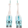 Tripp Lite 2M 10Gb 50/125 OM3 Fiber Cable Push / Pull Tabs LC/LC Aqua 6ft - Fiber Optic for Network Device - 6 ft - 2 x LC Male Network - 2 x LC Male Network - Aqua - N820-02M-T - eCommerce Business Prime