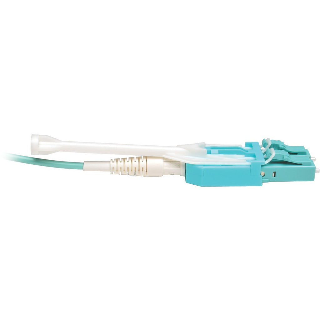 Tripp Lite 2M 10Gb 50/125 OM3 Fiber Cable Push / Pull Tabs LC/LC Aqua 6ft - Fiber Optic for Network Device - 6 ft - 2 x LC Male Network - 2 x LC Male Network - Aqua - N820-02M-T - eCommerce Business Prime