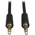 Tripp Lite 1ft Mini Stereo Audio Dubbing Cord 3.5mm M/M 1' - Mini-phone for Audio Device, Speaker, Headphone, MP3 Player, iPod, iPhone - 1 ft - 1 x Mini-phone Male Stereo Audio - 1 x Mini-phone Male S...  - P312-001 - eCommerce Business Prime