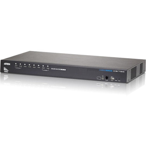 ATEN 8-Port USB HDMI KVM Switch-TAA Compliant - 8 Computer(s) - 1 Local User(s) - 1920 x 1200 - 1 x Network (RJ-45) - 12 x USB - 9 x HDMI - Rack-mountable - CS1798 - eCommerce Business Prime