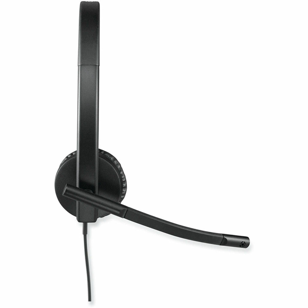 Logitech USB Headset Stereo H570e - Stereo - USB - Wired - 31.50 Hz - 20 kHz - Over-the-head - Binaural - Supra-aural - Noise Cancelling, Electret Microphone - Black - 981-000574 - eCommerce Business Prime
