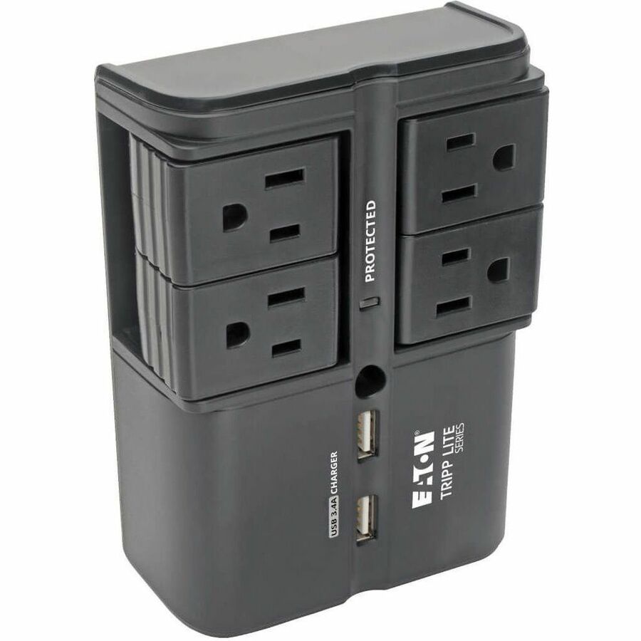 Tripp Lite Surge 4 Outlet 3.4A USB Charger Tablet Smartphone Ipad Iphone - 4 x NEMA 5-15R - 1800 VA - 1080 J - 120 V AC Input - 5 V DC Output - SK40RUSBB - eCommerce Business Prime