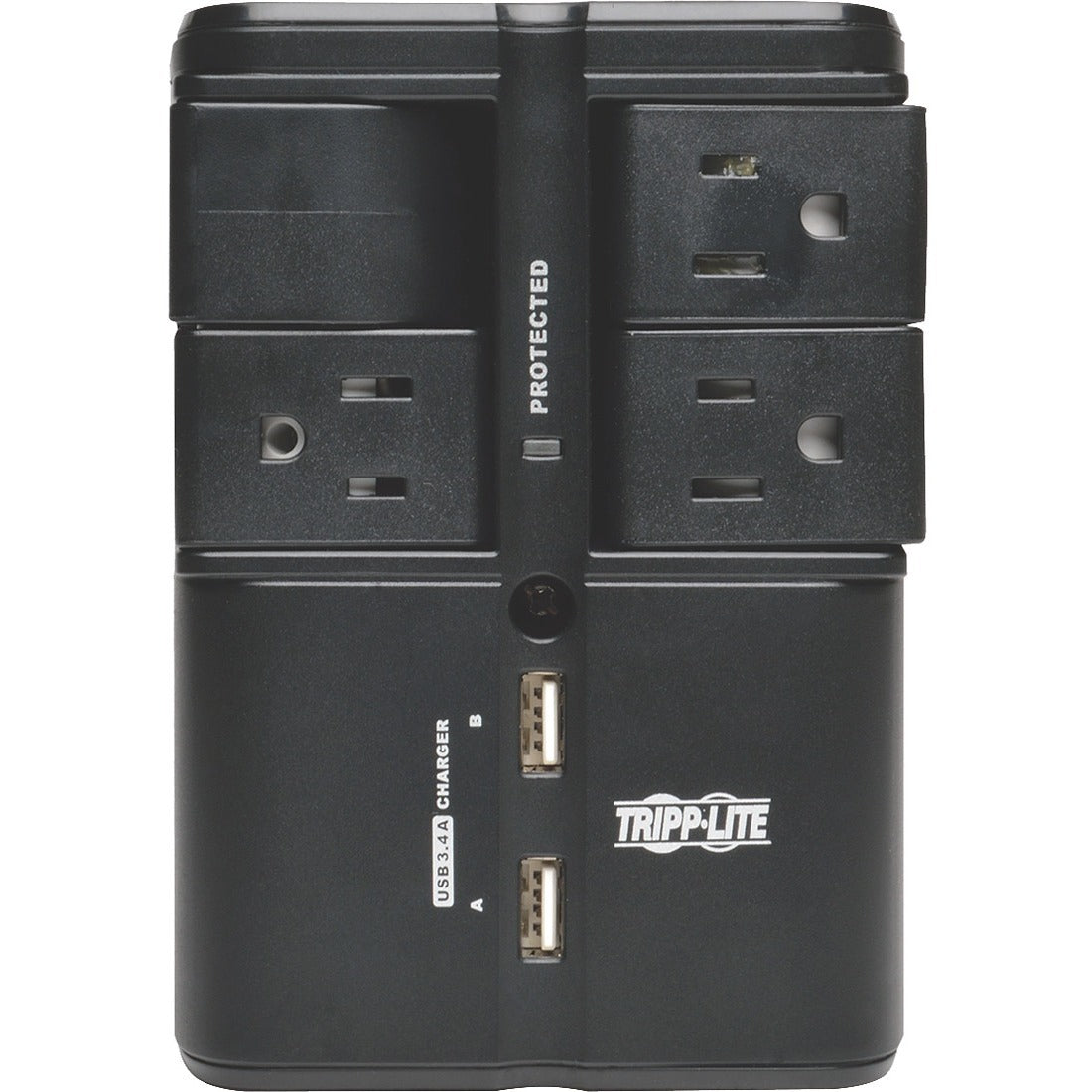 Tripp Lite Surge 4 Outlet 3.4A USB Charger Tablet Smartphone Ipad Iphone - 4 x NEMA 5-15R - 1800 VA - 1080 J - 120 V AC Input - 5 V DC Output - SK40RUSBB - eCommerce Business Prime
