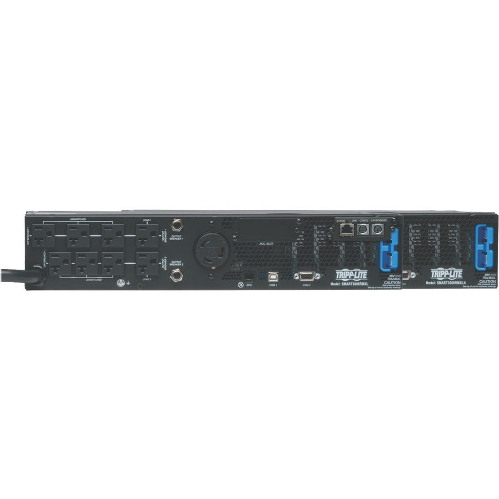 Tripp Lite UPS Smart 3000VA 2880W Rackmount AVR 120V Preinstalled SNMPWEBCARD Pure Sine Wave USB DB9 2URM TAA - 2U Rack-mountable, Rack/Tower - 5 Hour Recharge - 3 Minute Stand-by - 120 V AC Input - 1...  - SM3000RMXLNTAA - eCommerce Business Prime