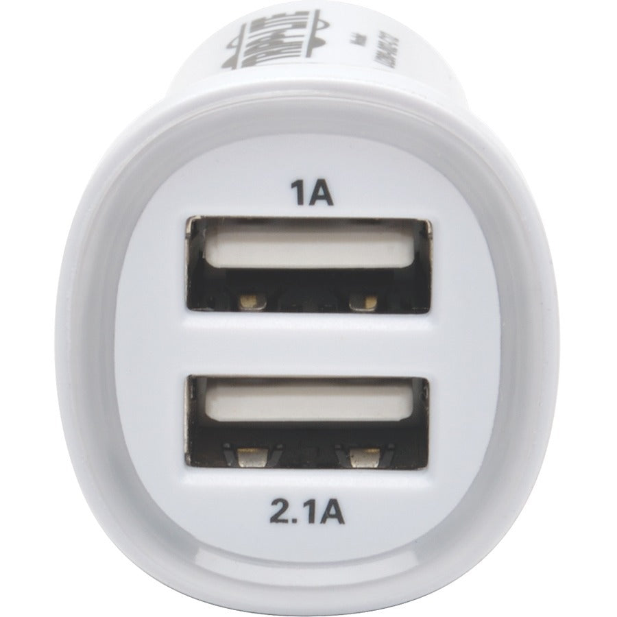 Tripp Lite Dual USB Tablet Phone Car Charger High Power Adapter 5V / 3.1A 15.5W - 12 V DC Input Voltage - 5 V DC Output Voltage - 3.10 A Output Current - U280-002-C12 - eCommerce Business Prime