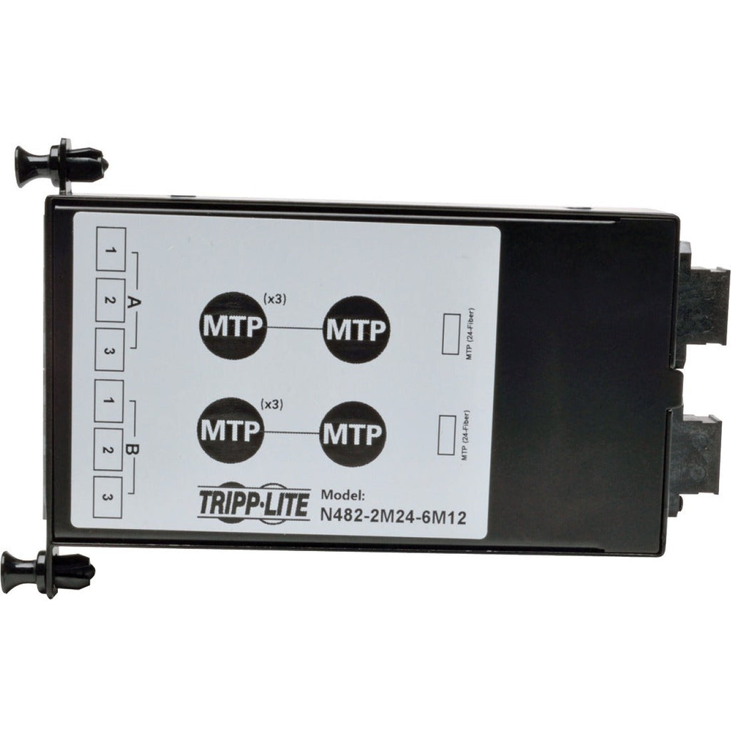 Tripp Lite 2 x 24 Fiber MTP/MPO to 6 x 12 Fiber MTP/MPO Breakout Cassette - MTP/MPO Breakout Cassette - N482-2M24-6M12 - eCommerce Business Prime
