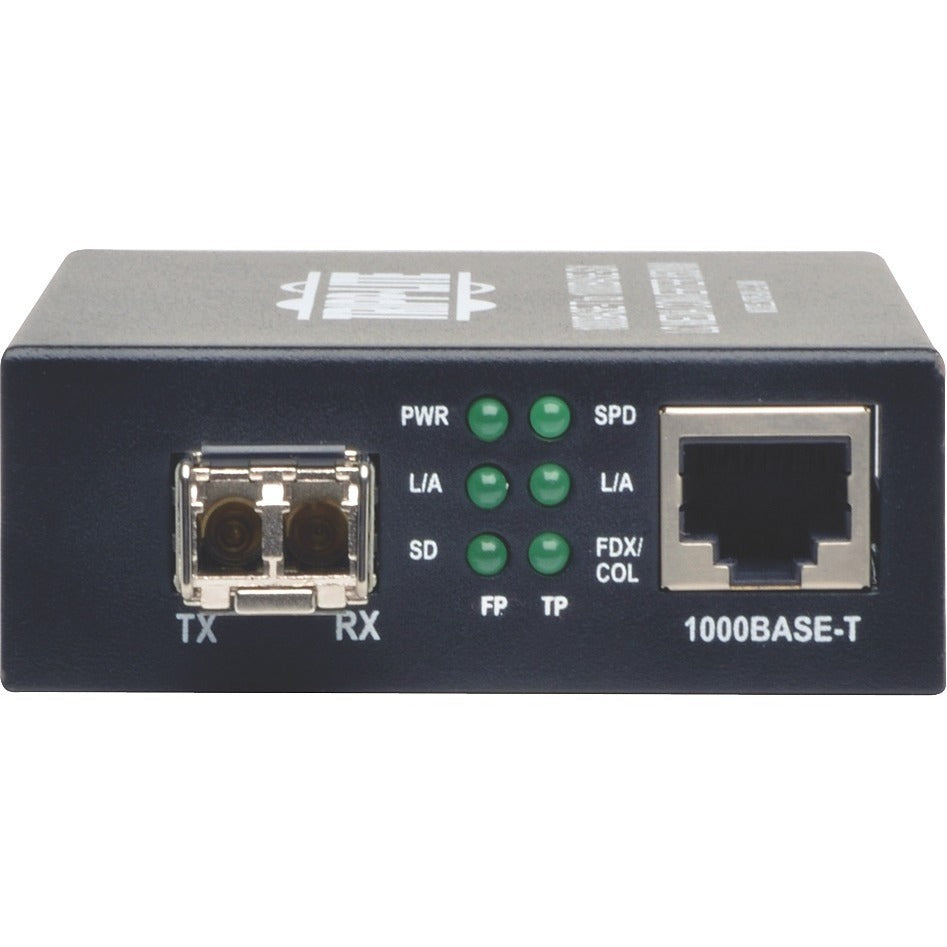 Tripp Lite LC Multimode Fiber Media Converter Gigabit RJ45 10/100/1000 550M 850nm - 1 x Network (RJ-45) - 10/100/1000Base-T, 1000Base-SX - Desktop - N785-001-LC-MM - eCommerce Business Prime