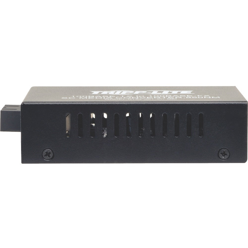 Tripp Lite 10/100 UTP to Multimode Fiber Media Converter RJ45 / SC 550M 850nm - 1 x Network (RJ-45) - 10/100Base-TX, 100Base-FX - Desktop - N784-001-SC-MM - eCommerce Business Prime