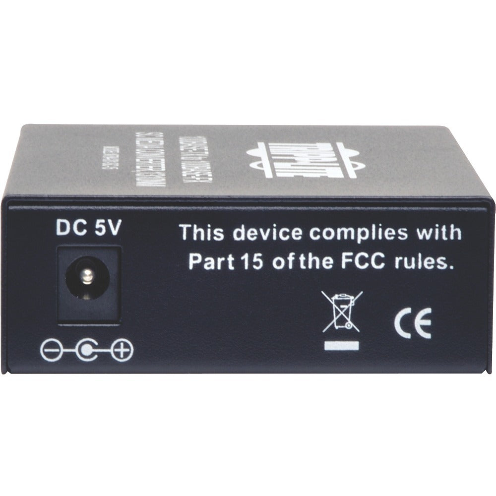 Tripp Lite 10/100 UTP to Singlemode Fiber Media Converter RJ45 / SC 15km 1310nm - 1 x Network (RJ-45) - 10/100Base-TX, 1000Base-FX - Desktop - N784-001-SC-15 - eCommerce Business Prime