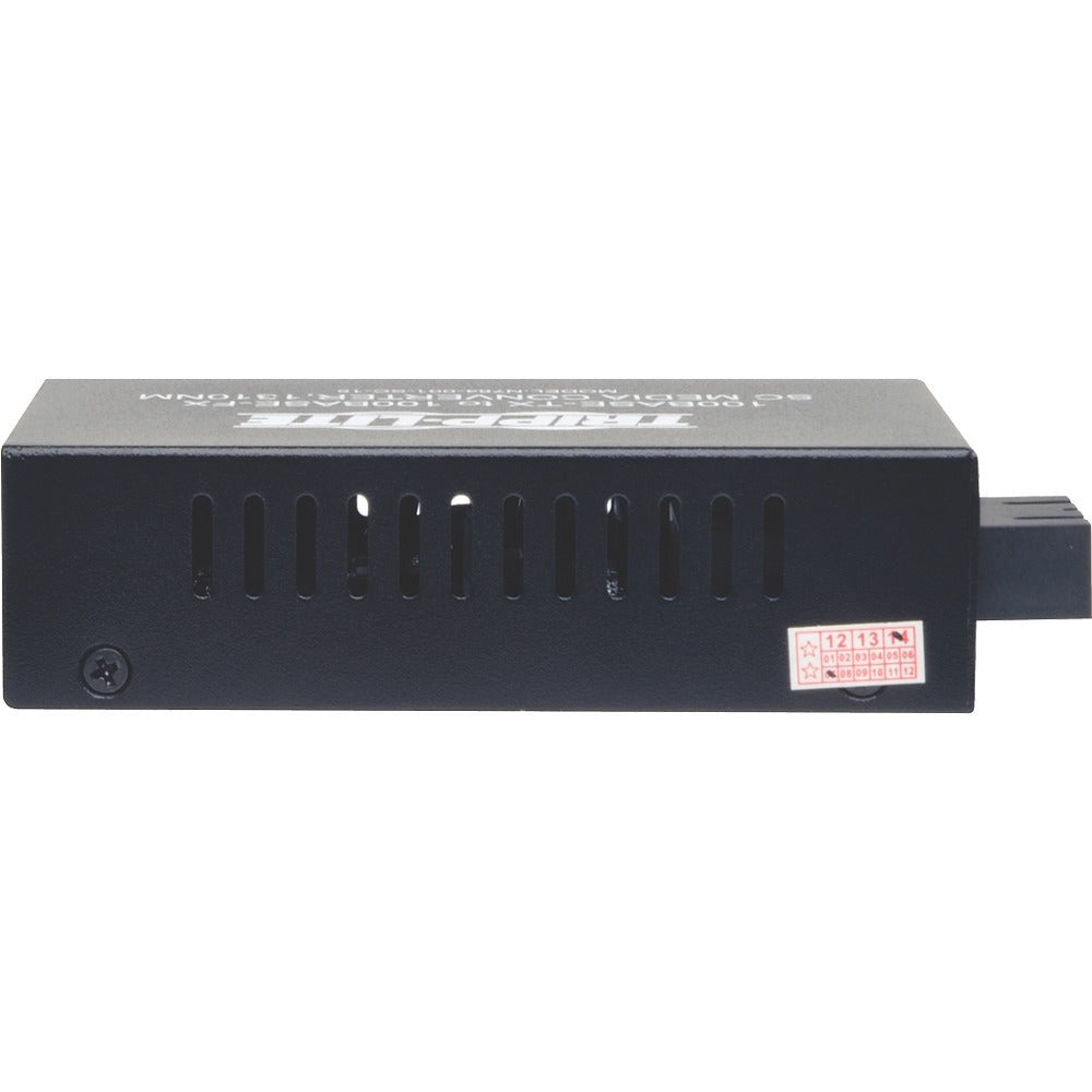 Tripp Lite 10/100 UTP to Singlemode Fiber Media Converter RJ45 / SC 15km 1310nm - 1 x Network (RJ-45) - 10/100Base-TX, 1000Base-FX - Desktop - N784-001-SC-15 - eCommerce Business Prime