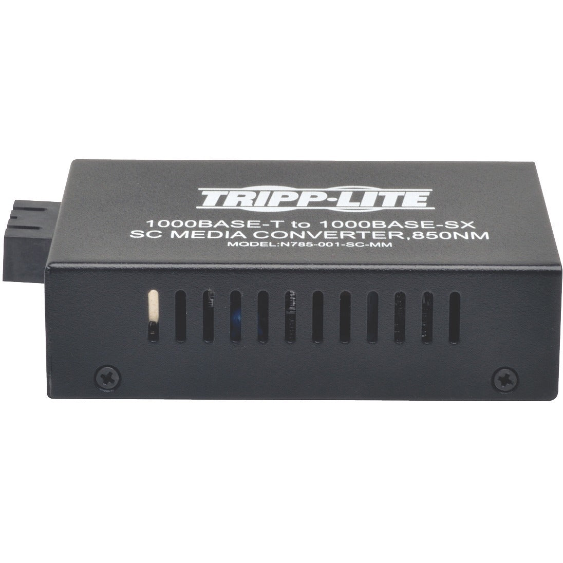 Tripp Lite SC Multimode Fiber Media Converter Gigabit 10/100/1000 RJ45 550M 850nm - 1 x Network (RJ-45) - 10/100/1000Base-T, 1000Base-SX - Desktop - N785-001-SC-MM - eCommerce Business Prime