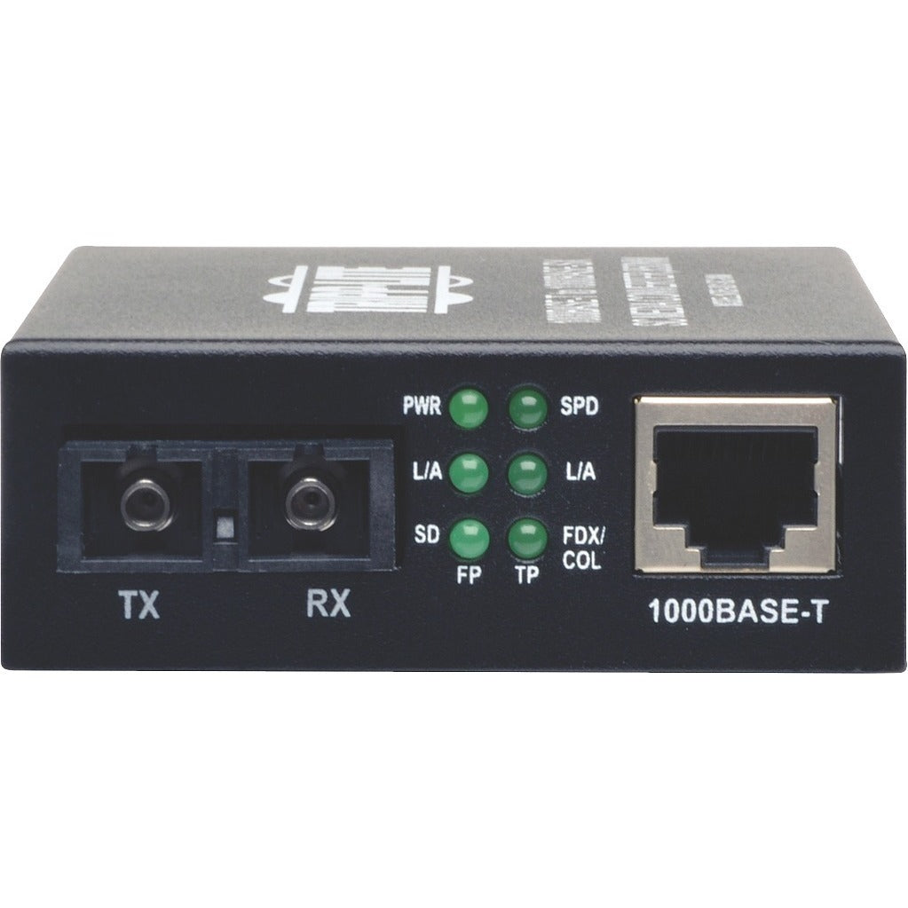 Tripp Lite SC Multimode Fiber Media Converter Gigabit 10/100/1000 RJ45 550M 850nm - 1 x Network (RJ-45) - 10/100/1000Base-T, 1000Base-SX - Desktop - N785-001-SC-MM - eCommerce Business Prime
