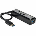 Tripp Lite Portable 4-Port USB 3.0 Superspeed Mini Hub w/ Built In Cable - USB - External - 4 USB 3.0 Port(s) with Built In Cable - U360-004-MINI - eCommerce Business Prime