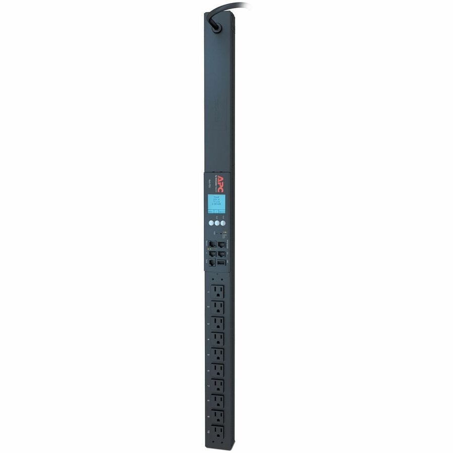 APC by Schneider Electric Metered Rack PDU - Metered - NEMA 5-15P - 10 x NEMA 5-15R - 120 V AC - 1440 W - 0U - Horizontal/Vertical - Rack-mountable - AP8831 - eCommerce Business Prime