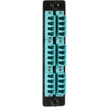 Black Box High-Density Adapter Panel, Ceramic Sleeves, (12) LC Duplex Pairs, Aqua - 24 Port(s) - 24 x Duplex - Aqua - JPM468C - eCommerce Business Prime