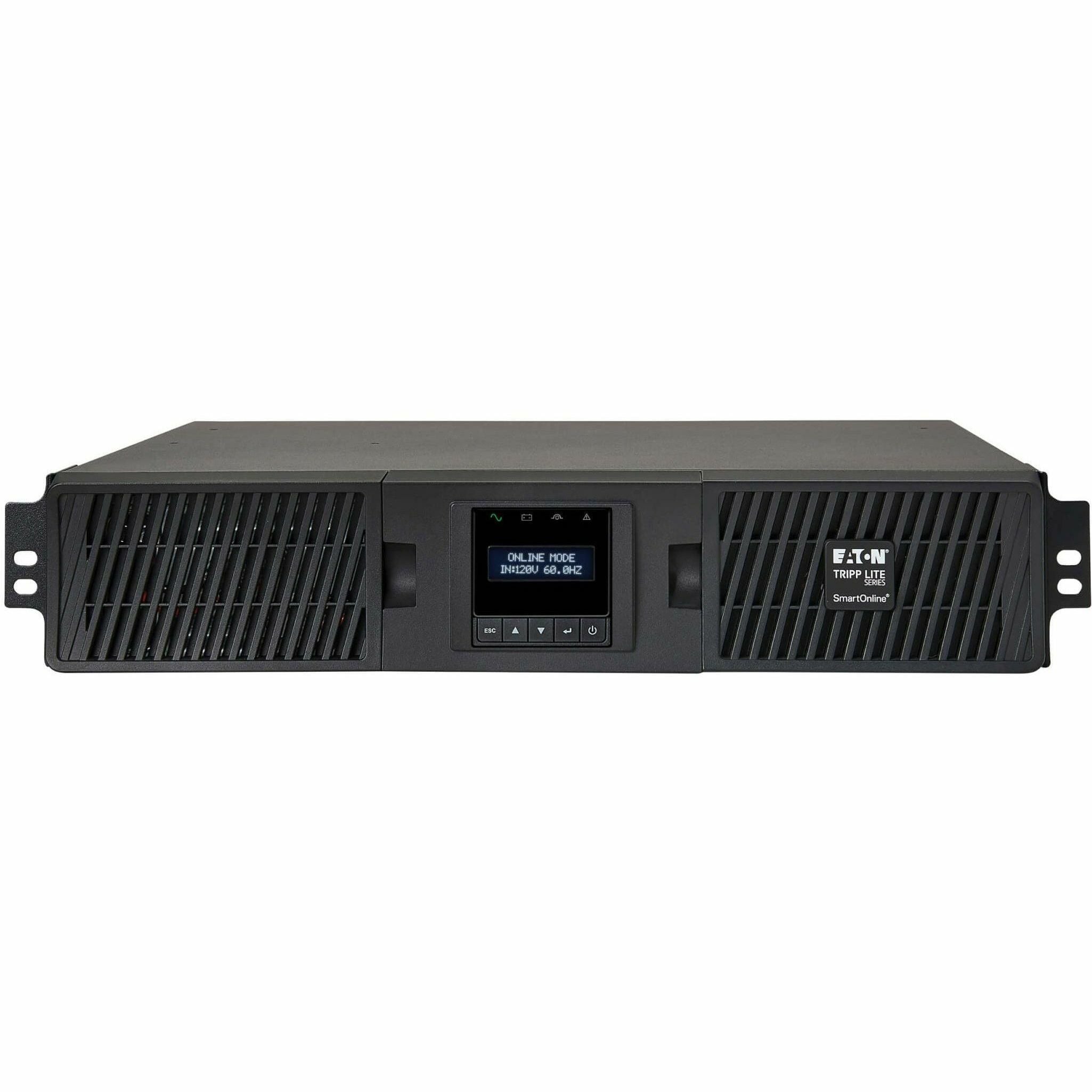 Tripp Lite UPS Smart Online 2200VA 1800W Rackmount 120V LCD USB DB9 Preinstalled SNMPWEBCARD 2URM - 2U Tower/Rack/Wall Mountable - 4 Minute Stand-by - 100 V AC, 110 V AC, 115 V AC, 120 V AC, 127 V AC ...  - SU2200RTXLCDN - eCommerce Business Prime