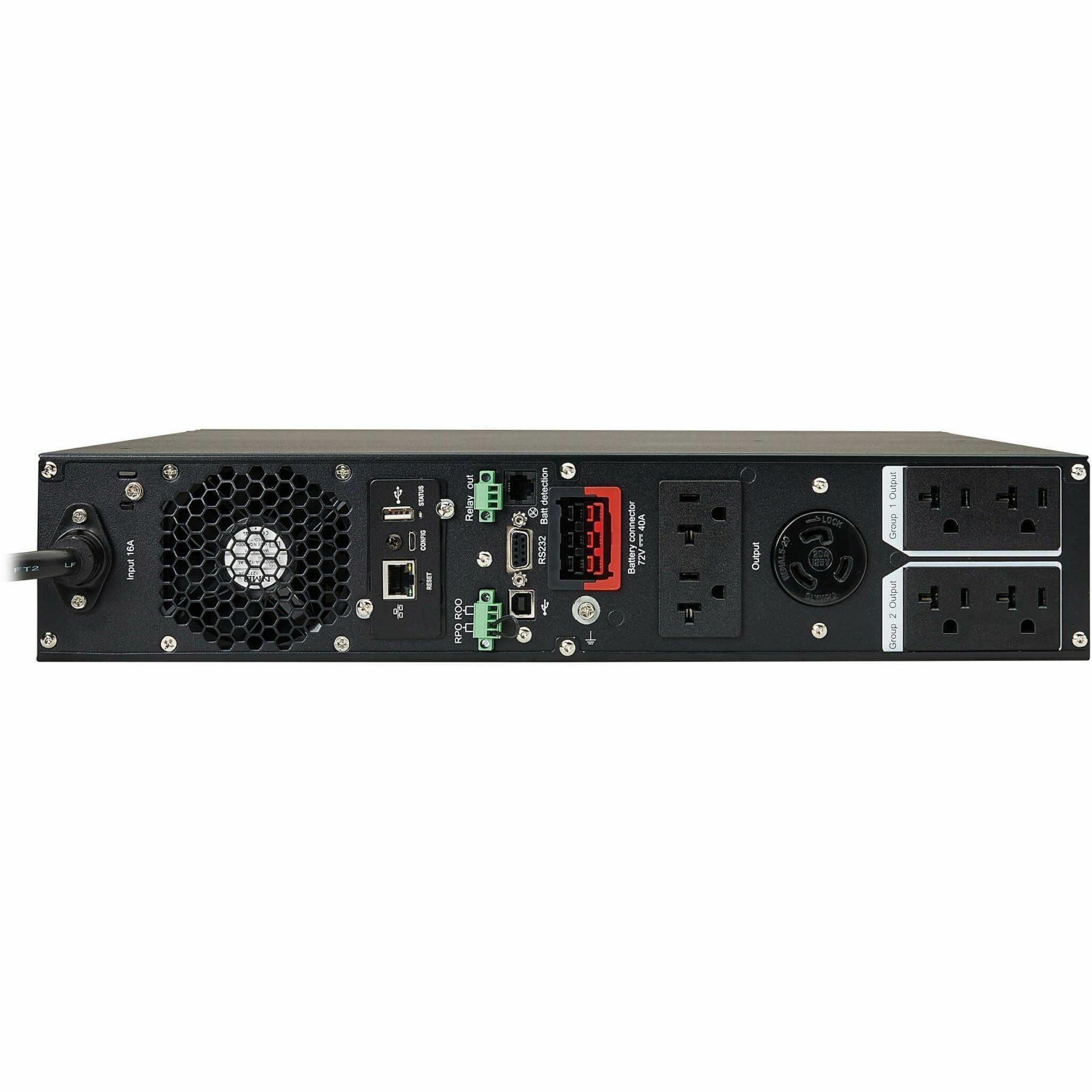 Tripp Lite UPS Smart Online 2200VA 1800W Rackmount 120V LCD USB DB9 Preinstalled SNMPWEBCARD 2URM - 2U Tower/Rack/Wall Mountable - 4 Minute Stand-by - 100 V AC, 110 V AC, 115 V AC, 120 V AC, 127 V AC ...  - SU2200RTXLCDN - eCommerce Business Prime