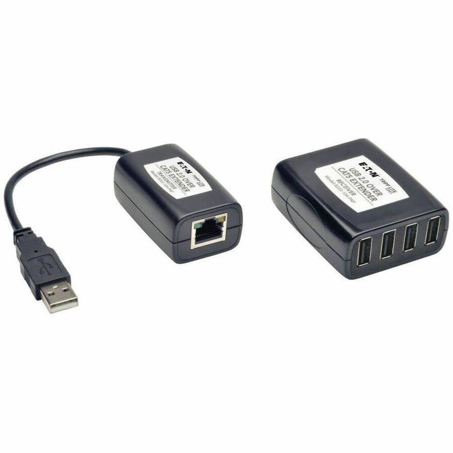 Tripp Lite 4-Port USB 2.0 Over Cat5 Cat6 Video Extender Hub Kit Transmitter & Receiver 164' - B203-104-PNP - eCommerce Business Prime