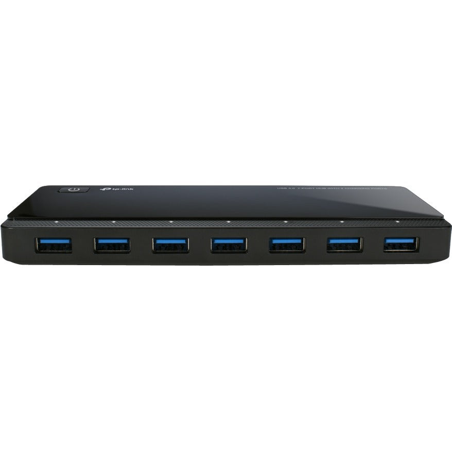 TP-Link UH720 - Powered USB Hub 3.0 with 7 USB 3.0 Data Ports and 2 Smart Charging USB Ports - Compatible with Windows, Mac, Chrome & Linux OS, with Power On/Off Button, 12V/4A Power Adapter - UH720 - eCommerce Business Prime